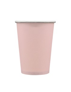 Bicchiere in carta 100% compostabile cc.250 - Confezione 15 pz - Rosato