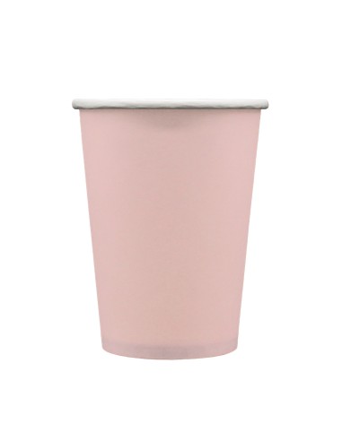 Bicchiere in carta 100% compostabile cc.250 - Confezione 15 pz - Rosato