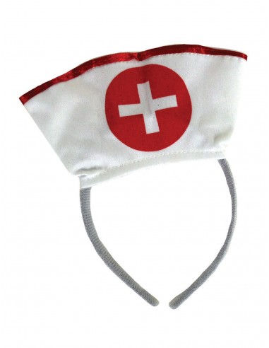 Cerchietto con cappellino infermiera
