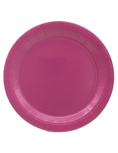 Piatto in carta rotondo 100% compostabile Cm. 18 - Confezione 15 pz - Malva