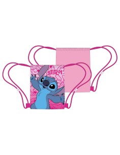 Sacca nylon con laccetti Cm. 40x35 - Stitch girl