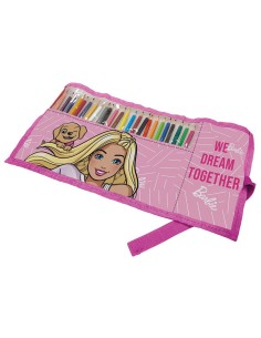 Astuccio Roll ripiegabile con 24 pastelli Cm. 40x20 - Barbie