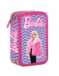 Astuccio completo 3 zip - Giotto Turbocolor - Barbie