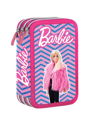 Astuccio completo 3 zip - Giotto Turbocolor - Barbie