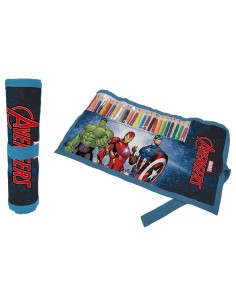 Astuccio Roll ripiegabile con 24 pastelli Cm. 40x20 - Avengers