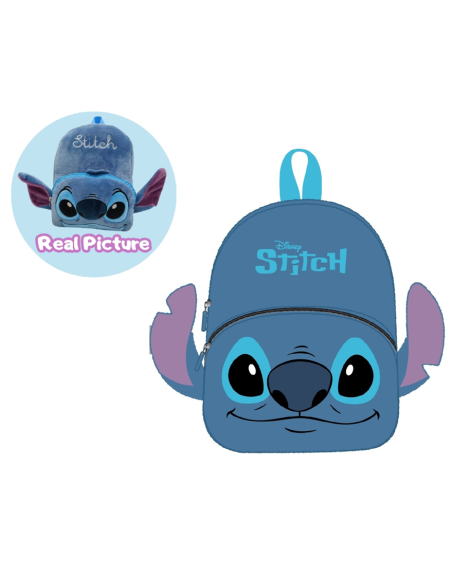 Zainetto peluche 3D Cm. 30x24x8 - Stitch