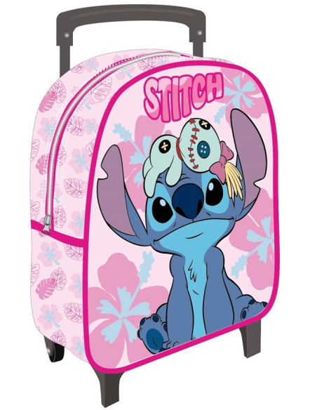 Zainetto asilo con trolley Cm. 31x24x10 - Stitch girl