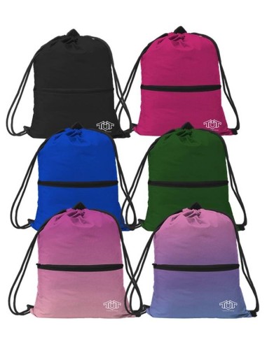 Sacca nylon con laccetti Cm. 33x44 - Tinta unita - Colori assortiti