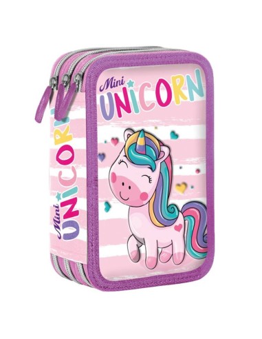 Astuccio completo 3 zip - Giotto Turbolor - Unicorno