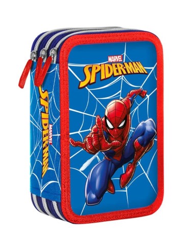 Astuccio completo 3 zip - Giotto Turbocolor - Spiderman