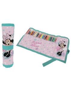Astuccio Roll ripiegabile con 24 pastelli Cm. 40x20 - Minnie