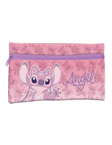 Astuccio bustina piatta con zip Cm. 21x11 - Stitch Girl
