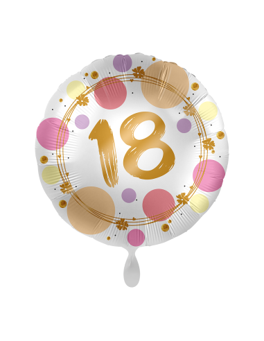 Palloncino mylar 18'' Cm. 45 - Rotondo - 18 Anni