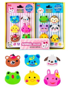 Set 6 gommine sagomate Animali