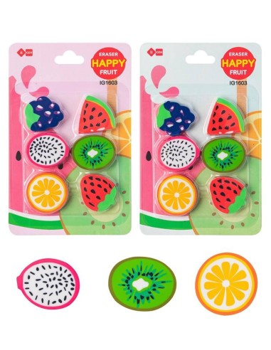 Set 6 gommine sagomate - Frutta