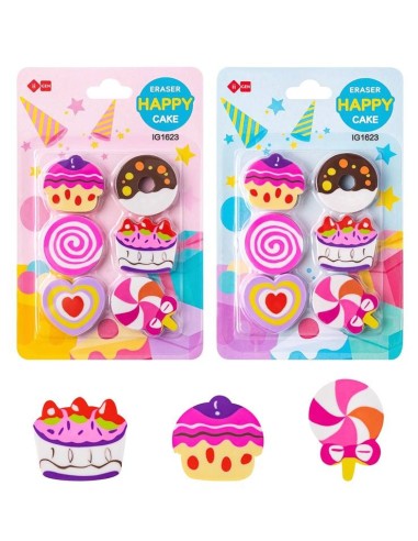 Set 6 gommine sagomate - Cake