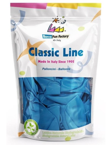 Palloncini lattice 12’’ Cm. 30 – Confezione 50 pezzi - Celeste