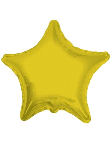 Palloncino Mylar 18" Cm. 45 - Stella - Oro Gold