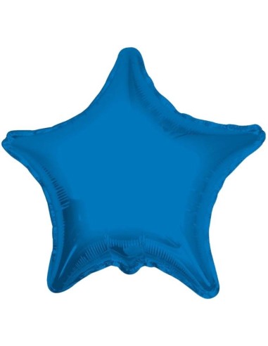 Palloncino mylar tinta unita 18" - Stella - Blu