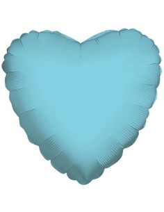 Palloncino mylar tinta unita 18" - Cuore - Celeste chiaro
