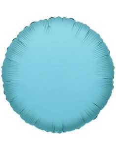 Palloncino Mylar 18" Cm. 45 - Rotondo - Celeste chiaro