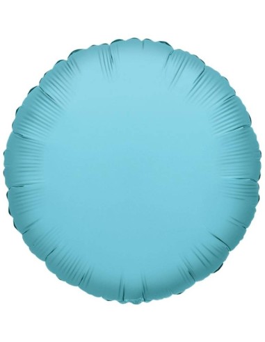 Palloncino Mylar 18" Cm. 45 - Rotondo - Celeste chiaro