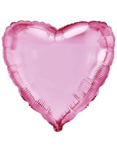 Palloncino mylar tinta unita 18" - Cuore - Rosa chiaro