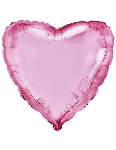 Palloncino mylar tinta unita 18" - Cuore - Rosa chiaro