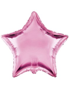 Palloncino mylar tinta unita 18" - Stella - Rosa chiaro