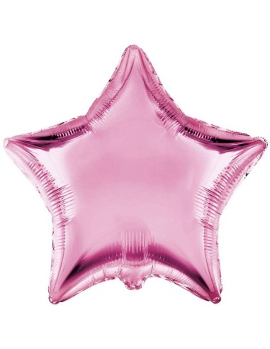 Palloncino mylar tinta unita 18" - Stella - Rosa chiaro