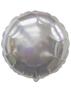Palloncino Mylar 18" Cm. 45 - Rotondo - Argento silver