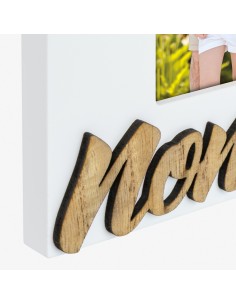 Portafoto in legno con applicazione rilievo "Nonni" Cm. 17x22 - Foto Cm. 10x15 2