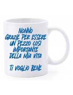 Tazza mug ceramica in scatola - Nonno grazie per essere un pezzo così importante della mia vita
