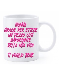 Tazza mug ceramica in scatola - Nonna grazie per essere un pezzo così importante della mia vita
