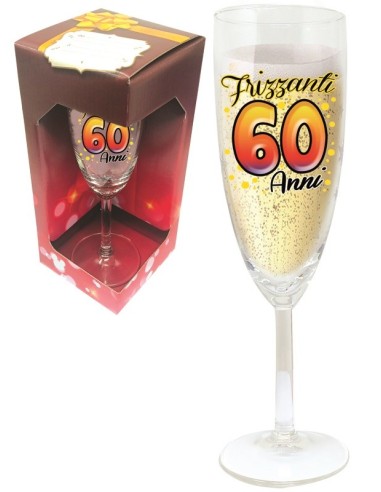 Calice Flute Vetro - 60 Anni