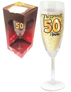 Calice Flute Vetro - 50 Anni