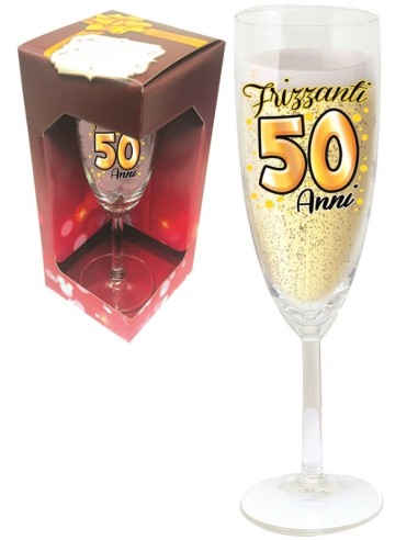 Calice Flute Vetro - 50 Anni
