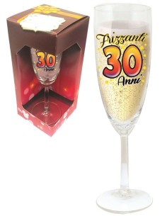 Calice Flute Vetro - 30 Anni