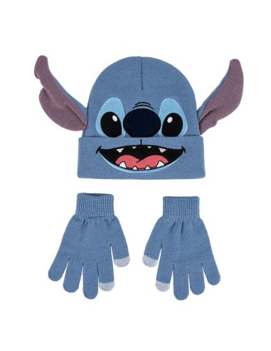 Set invernale 2 pezzi con cappello e guanti - Stitch