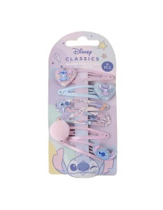 Blister 6 fermacapelli mollette glitterate - Stitch