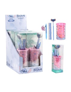 Set cancelleria con portapenne da tavolo - Stitch 2
