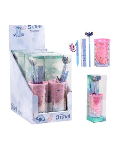 Set cancelleria con portapenne da tavolo - Stitch