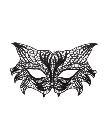 Maschera gatto in tessuto macrame'