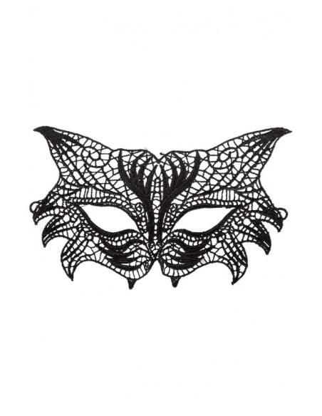 Maschera gatto in tessuto macrame'