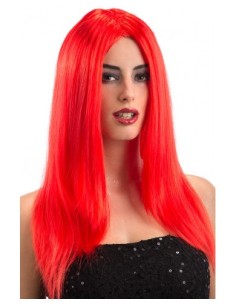 Parrucca lunga liscia rossa