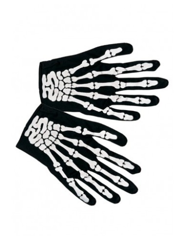 Guanti scheletro in tessuto elasticizzato Cm. 24