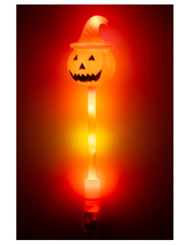 Zucca luminosa con manico Cm. 23