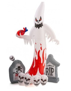 Fantasma gonfiabile con luci con tiranti Cm. 270