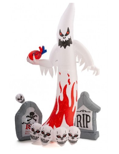 Fantasma gonfiabile con luci con tiranti Cm. 270