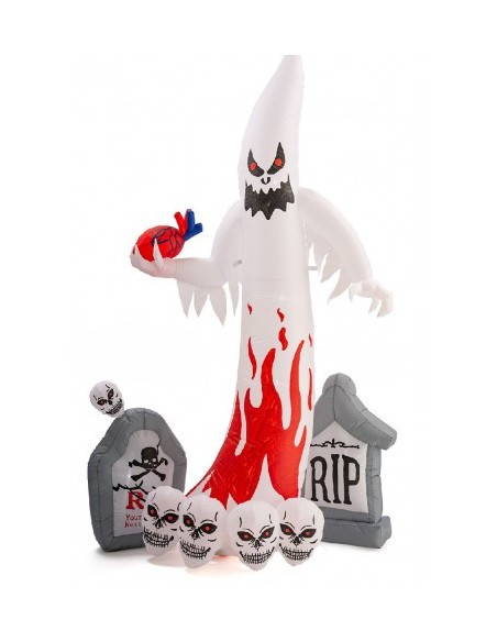 Fantasma gonfiabile con luci con tiranti Cm. 270